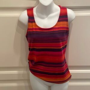 Akris Punto striped scoop neck tank sz S